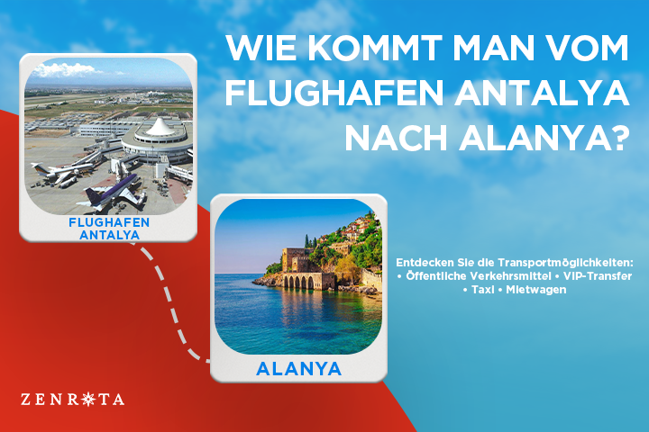 Wie man 2026 vom Flughafen Antalya (AYT) nach Alanya kommt