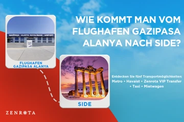 Gazipaşa - Alanya Havalimanı'ndan (GZP) Side'ye Nasıl Gidilir 2026?