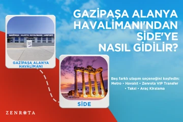 Gazipaşa - Alanya Havalimanı'ndan (GZP) Side'ye Nasıl Gidilir 2026?